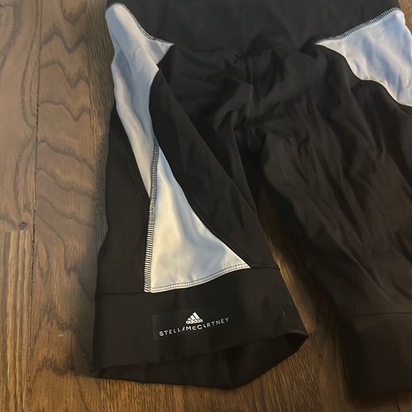 Adidas Stella McCartney black and white bike shorts with pocket M - Picture 5 of 8